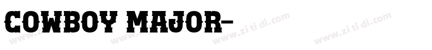 Cowboy Major字体转换